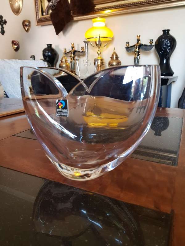 Beautiful Heavy & Thick Crystal Vase. Marked.. Marc Aurel Germany