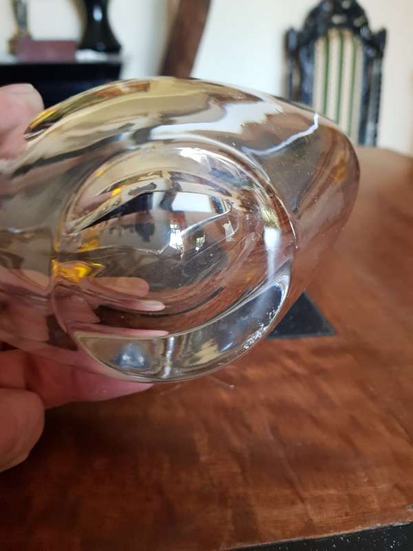 Beautiful Heavy & Thick Crystal Vase. Marked.. Marc Aurel Germany