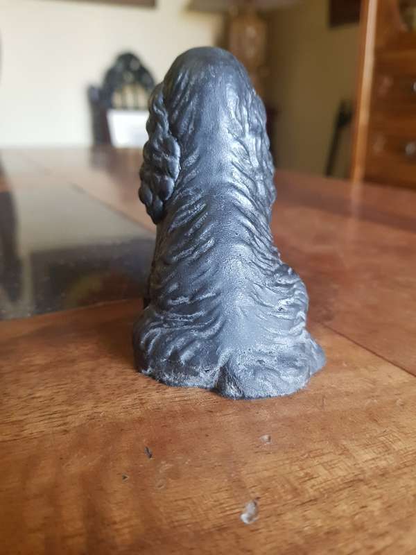 FREE SHIPPING!!!  Amazing Kingmaker Hand Carved Coal Dog Figurine. Markers Mark