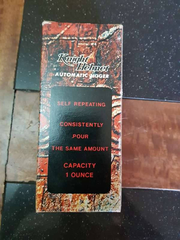 Stunning Knight Helmet Auto Jigger. Boxed