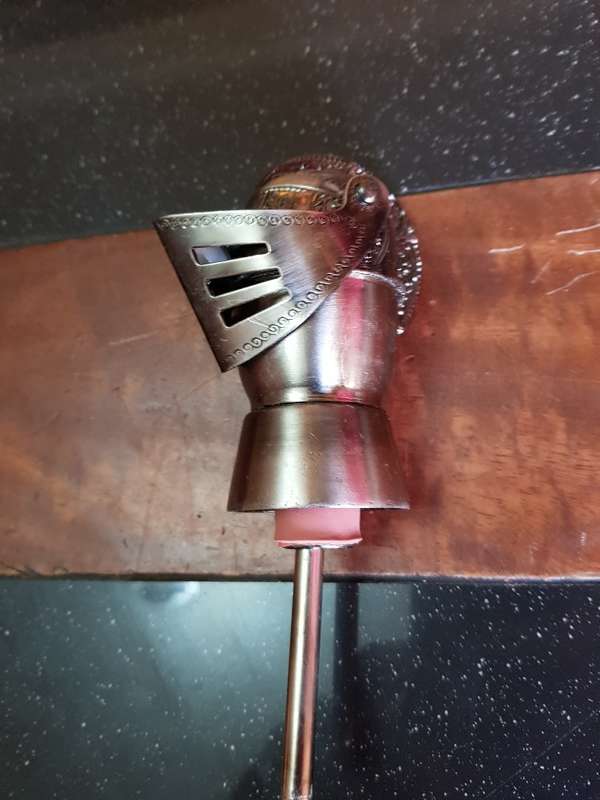 Stunning Knight Helmet Auto Jigger. Boxed