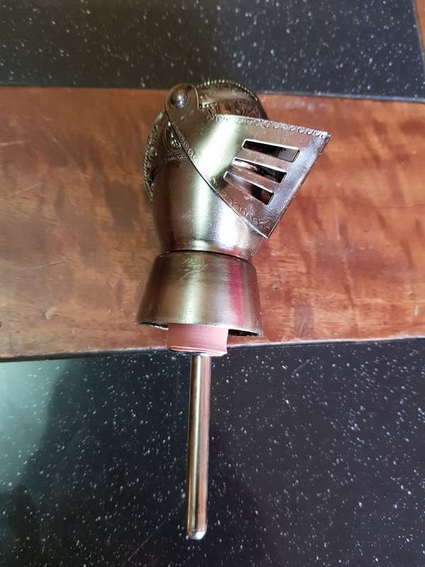 Stunning Knight Helmet Auto Jigger. Boxed