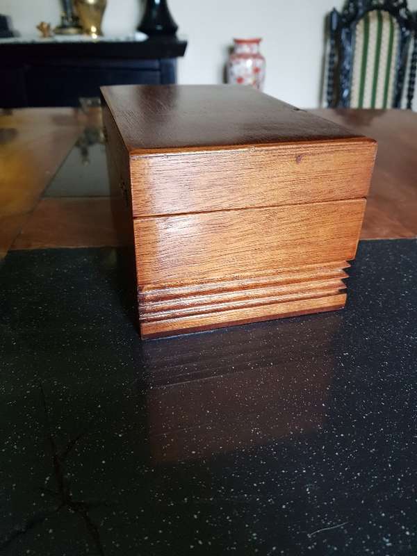 Stunning old Wooden Jewelry Box.