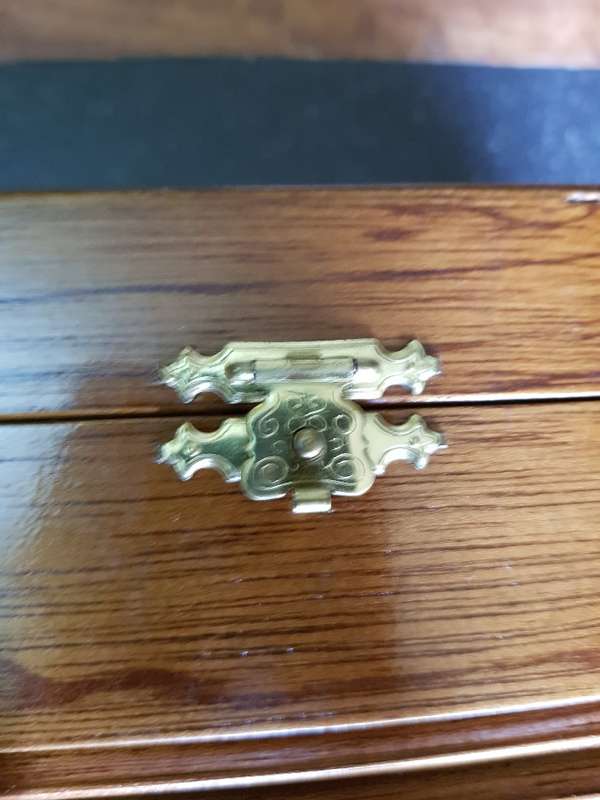 Stunning old Wooden Jewelry Box.