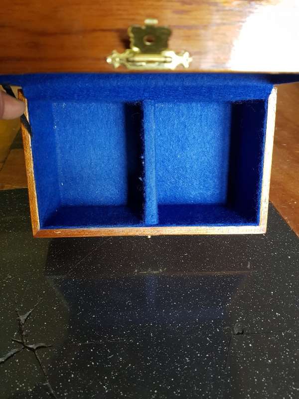 Stunning old Wooden Jewelry Box.