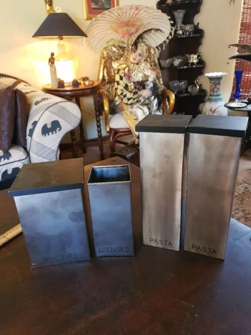 FREE SHIPPING!!!  Biscuit, Pasta & Cutlery Tins