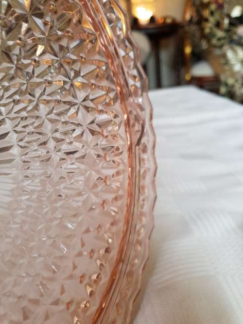 Stunning Pink  Cake Plate