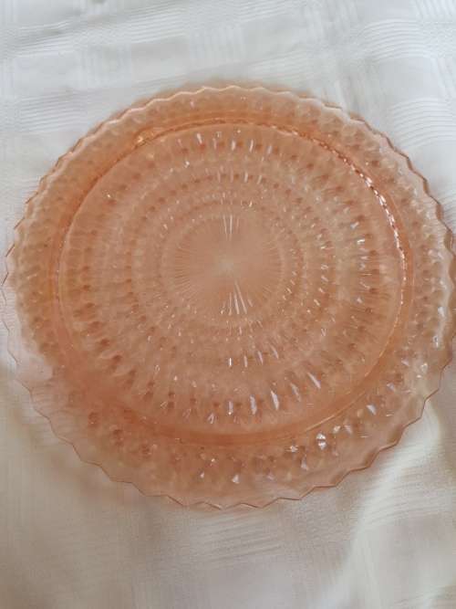 Stunning Pink  Cake Plate