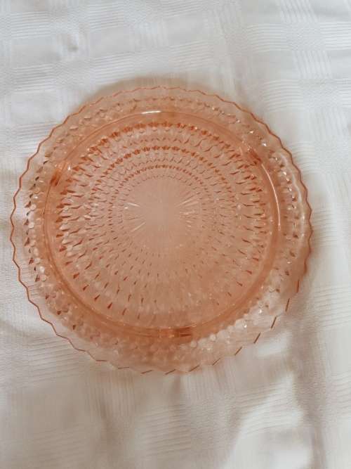 Stunning Pink  Cake Plate
