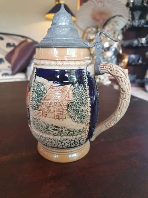 Beautiful German Beer Stein Mug. Makers Mark