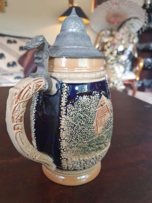Beautiful German Beer Stein Mug. Makers Mark