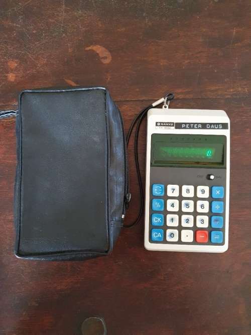 FREE SHIPPING!!! Vintage Sanyo Calculator CX-8034 Working.