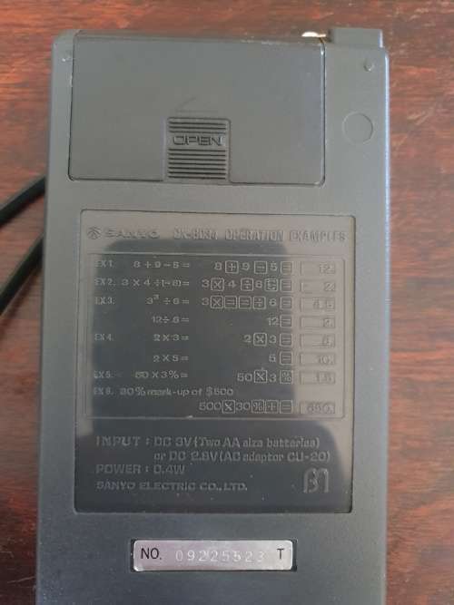 FREE SHIPPING!!! Vintage Sanyo Calculator CX-8034 Working.