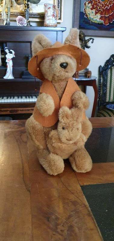 Beautiful Kangaroo and Baby Toy
