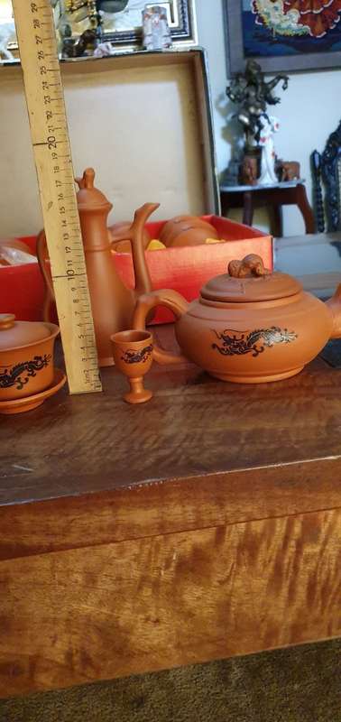 Stunning Vintage Japanese Saki Tea Set. Unused