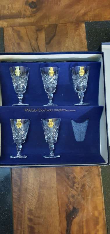 Stunning Webb Corbett Crystal Stemware