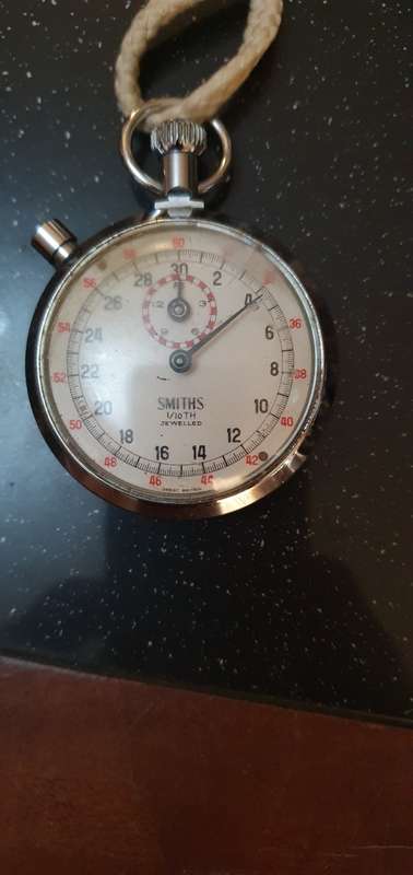 Stunning Smiths1/10th Jewelled Stop Watch Plus a Stadion Stop watch