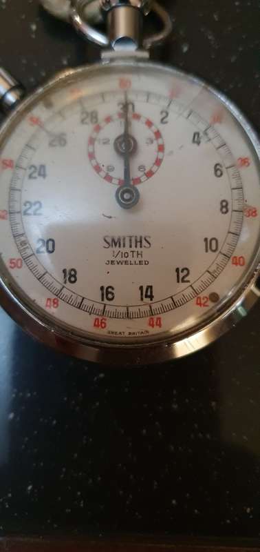 Stunning Smiths1/10th Jewelled Stop Watch Plus a Stadion Stop watch