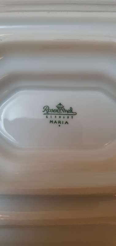 Beautiful Rosenthal Porcelain Snack Dish and Sauce Boat