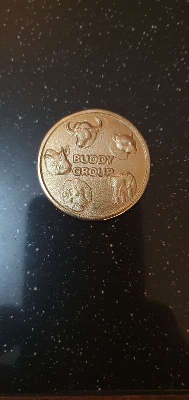 `Who Dares Wins` Medal and Golf Buddy Group Coin