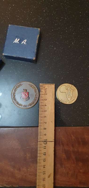 `Who Dares Wins` Medal and Golf Buddy Group Coin