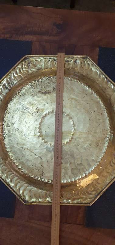 Large 55cm Vintage Btrass Wall Hanger.