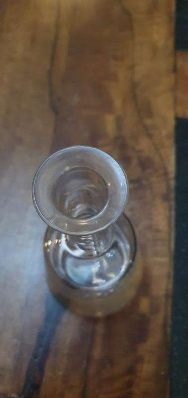 Stunning Etched Glass Decanter.