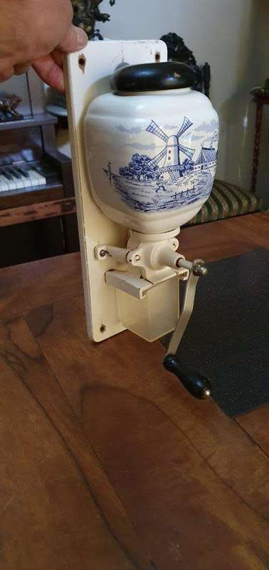 Vintage Delft Coffee Grinder