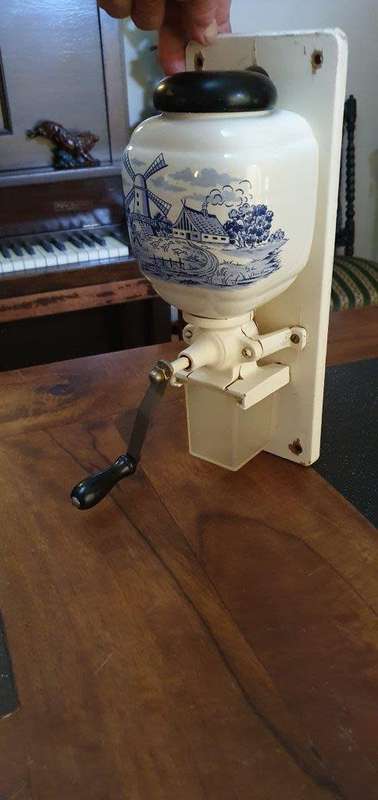 Vintage Delft Coffee Grinder
