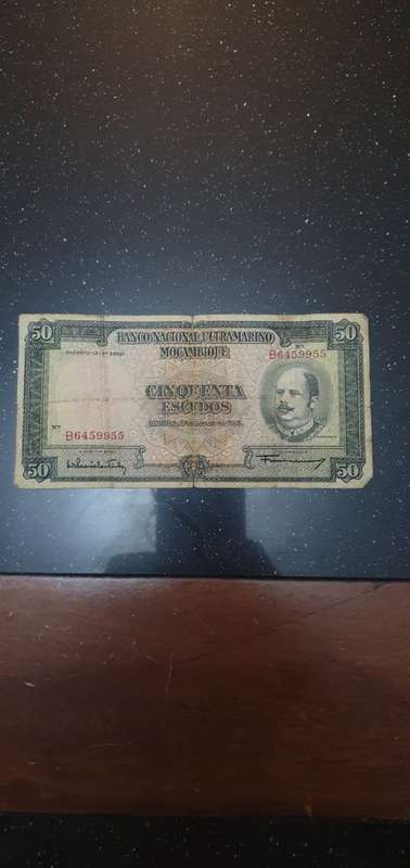 50 Cenquentas Escudo De Mozambique