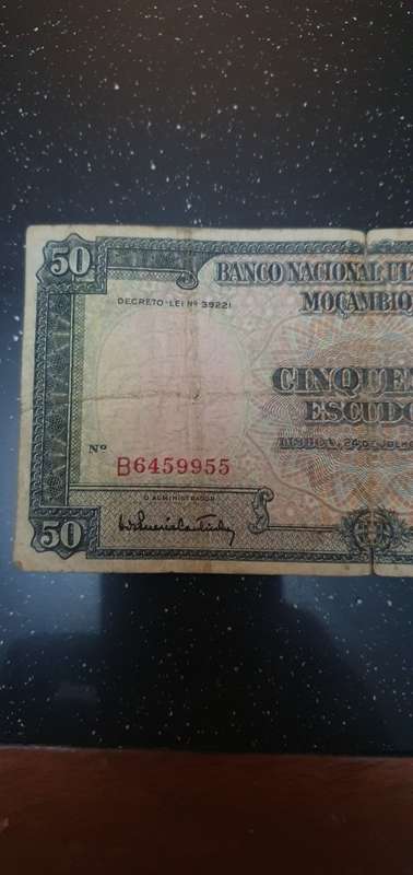 50 Cenquentas Escudo De Mozambique