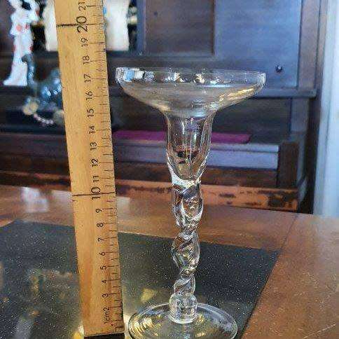 Stunning Twisted stem Glass Candle Holder