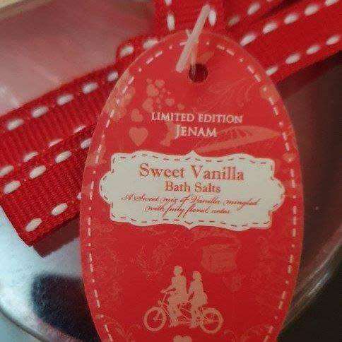 Heart Shaped Box with Bath Salt and a Scoop