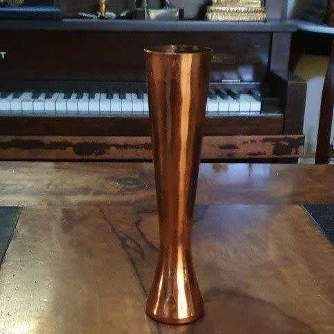 *Stunning Copper Vase With Synthetic Flower arrangement.*