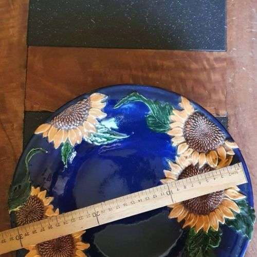 *Stunning Ceramic Sunflower Pitcher and Bowl*