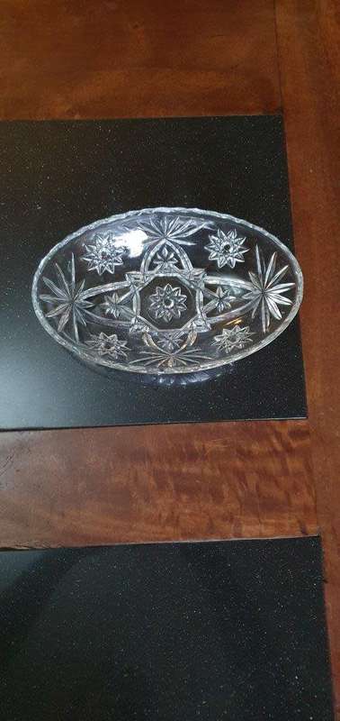 Beautiful Glass Snack Dish.