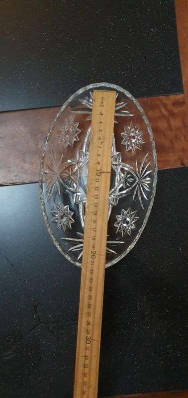 Beautiful Glass Snack Dish.