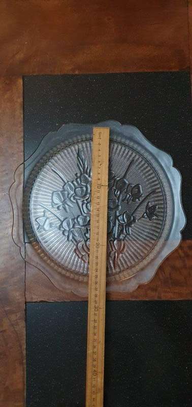 *Beautiful Glass Serving Tray.*