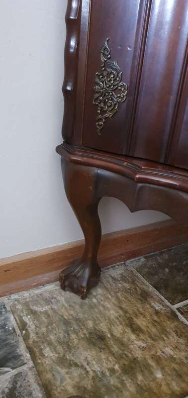 Ball and Claw Liquor Cabinet