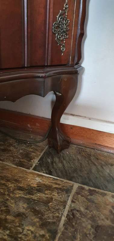Ball and Claw Liquor Cabinet