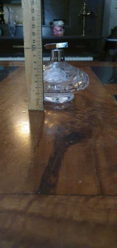 Gorgeous Vintage Rose Cut Crystal Perfume Dispenser.