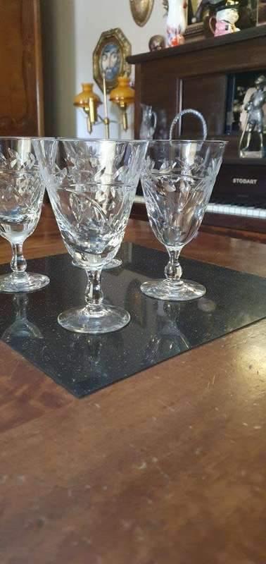 Four Stunning Crystal Glasses.
