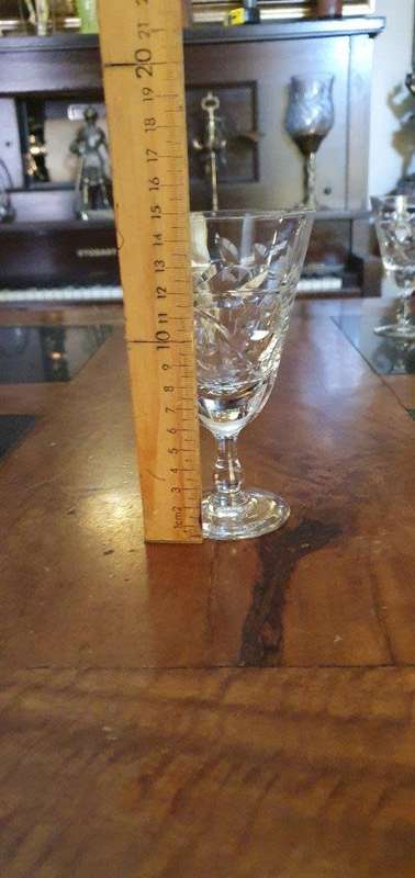 Four Stunning Crystal Glasses.