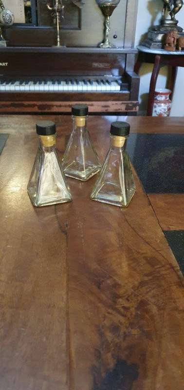 3 X Unique Usable Bottles.