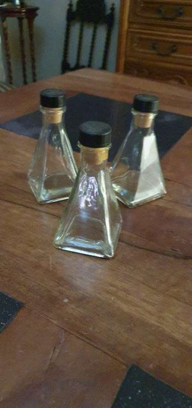 3 X Unique Usable Bottles.