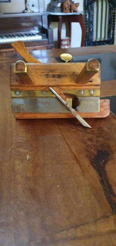 Antique Atkin and Sons Wooden Plough Plane.