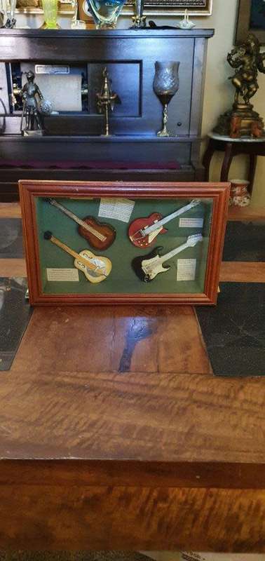 Box Framed Guitar Memorabilia