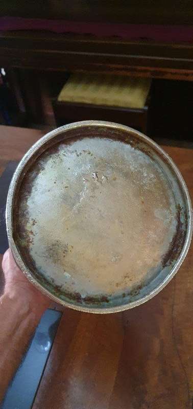 Vintage Silver Colour Milk Can.