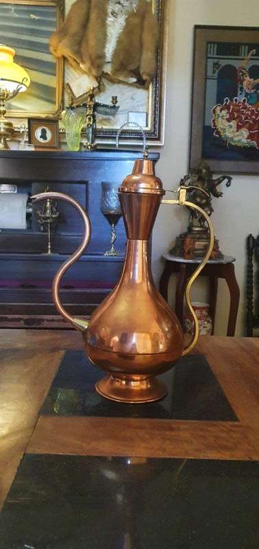 Stunning Large Vintage Copper Kettle