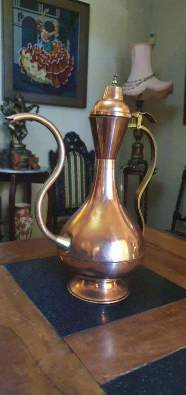 Stunning Large Vintage Copper Kettle